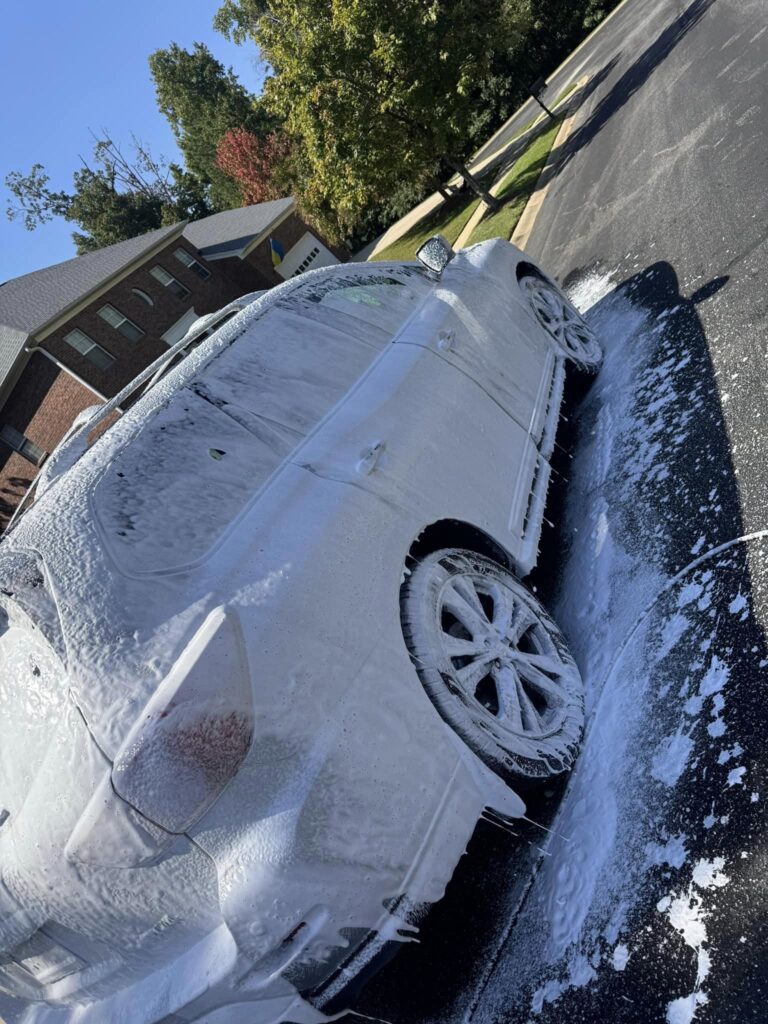 Detailing on a car in Columbia, SC by Mikah’s, offering detailed automotive and car detailing services.