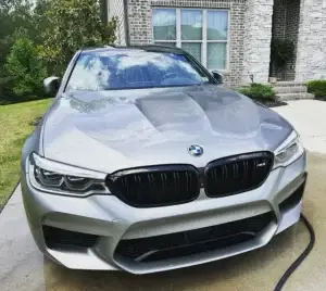 Before and after car washing car in Lexington, SC by Mikah’s, offering car detailing services and hand car washing near me.